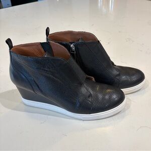 Linea Paolo “Felicia” Black and White Wedge Shoes